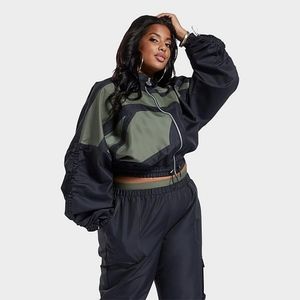 WOMEN'S REEBOK CARDI B WOVEN SATIN JACKET